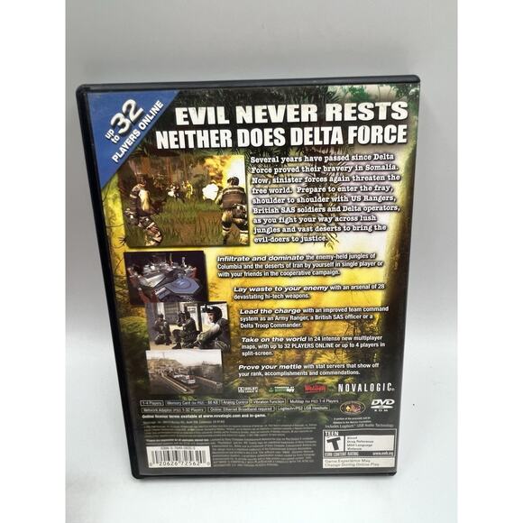 Delta Force Black Hawk Down Team Sabre [Playstation 2] PS2 Video Game Complete - Picture 2 of 6
